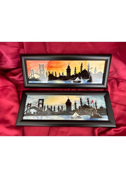 Dekoratif Çini Tablo 34X13