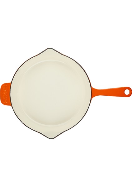 Döküm Yuvarlak Kızartma Tavası Döküm Demir Yekpare Saplı Edition Serisi 30 cm