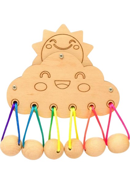 Ahşap Montessori Busy Board Okul Öncesi Bulutlar Için Dıy Malzeme Öğrenme Aktiviteleri (Yurt Dışından) modelleri