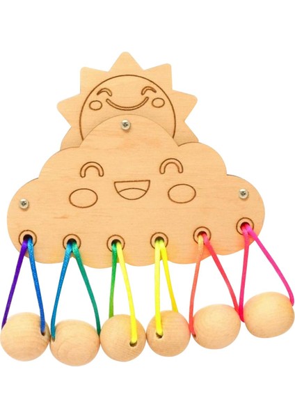 Ahşap Montessori Busy Board Okul Öncesi Bulutlar Için Dıy Malzeme Öğrenme Aktiviteleri (Yurt Dışından) indirimleri