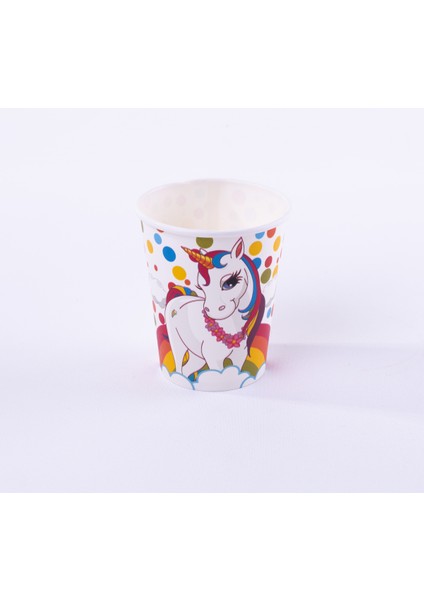 Unicorn temalı karton bardak 4 adet