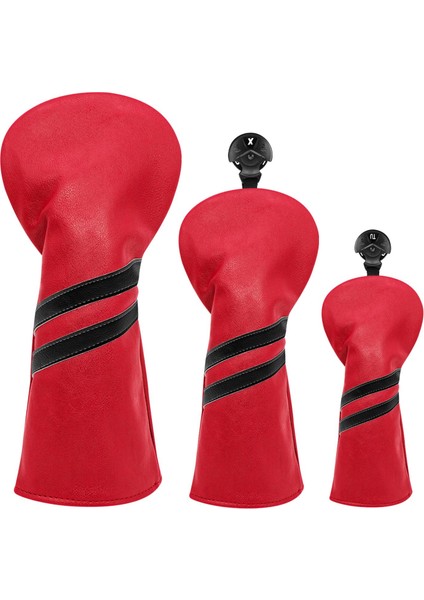3x Golf Başörtüsü Etiketli Pu Kılıf Kırmızı (Yurt Dışından) fırsatları