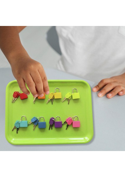Bagaj Kilidi Çocuk Bebekler Için 10 Paket Renkli Montessori Kilitleri Eşleştirme Oyunu 8pcs (Yurt Dışından) indirimleri