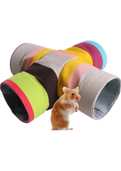 Domuzu Tünelleri Cüce Tavşan Hamster Gerbil Sıçan Için Katlanır 4 Yollu (Yurt Dışından) modelleri