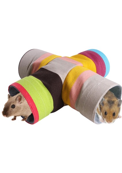 Domuzu Tünelleri Cüce Tavşan Hamster Gerbil Sıçan Için Katlanır 4 Yollu (Yurt Dışından) fırsatları