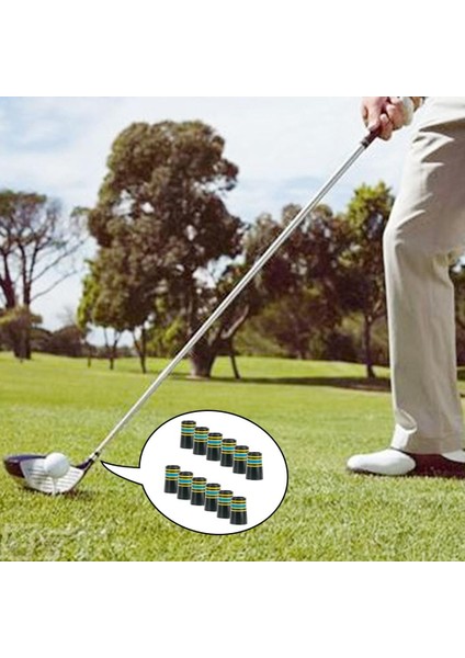 12 Parça Özel Golf Demir Yüksükler Golf Kulübü Mil Yüksük Golf Aksesuarları Mavi Sarı Siyah (Yurt Dışından) fırsatları