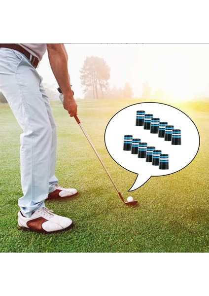 12 Parça Özel Golf Demir Yüksükler Golf Kulübü Mil Yüksük Golf Aksesuarları Mavi Beyaz Siyah (Yurt Dışından) indirimleri