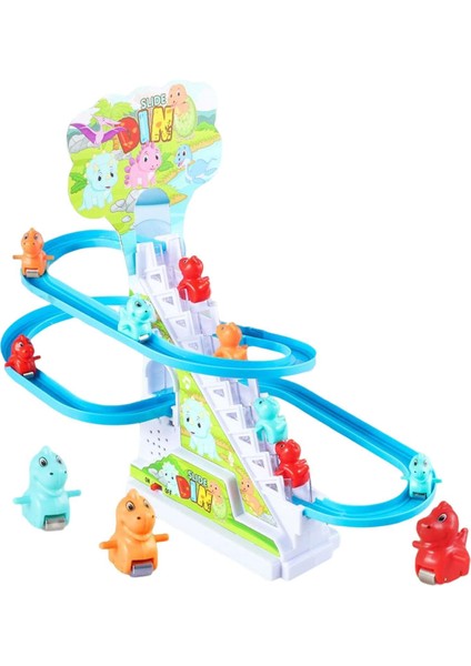 Küçük Dinozor Parçaları Slayt Oyuncak Doğum Günü Hediyeleri Için Dayanıklı Takip Playset 12 Dinozor (Yurt Dışından)