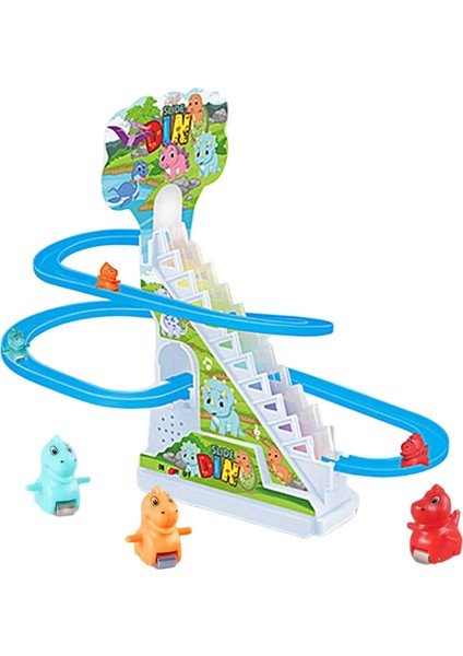 Küçük Dinozor Parçaları Slayt Oyuncak Doğum Günü Hediyeleri Için Dayanıklı Takip Playset 6 Dinozor (Yurt Dışından)