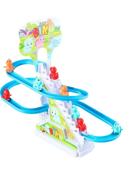 Küçük Dinozor Parçaları Slayt Oyuncak Doğum Günü Hediyeleri Için Dayanıklı Takip Playset 9 Dinozor (Yurt Dışından)