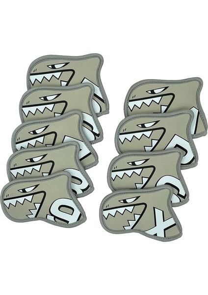 9 Adet Golf Demir Kapak Seti Kafa Koruyucu Oyuncu Dayanıklı Golf Kulübü Kafa Kapağı Gri (Yurt Dışından) modelleri