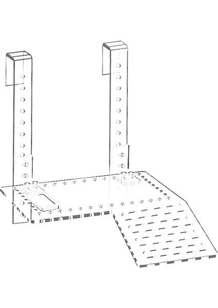 Şeffaf Kaplumbağa Platformu Dinlenme I Kolayca Takılır Dayanıklı Boyut S (Yurt Dışından)