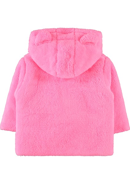 Civil Baby Kız Bebek Kapüşonlu Mont 6-18 Ay Neon Pembe