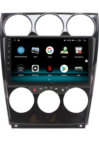Mazda 6 Android 13 Multimedya Carplay 4gb RAM+64GB HDD 2003-2007 Navigasyon Ekran