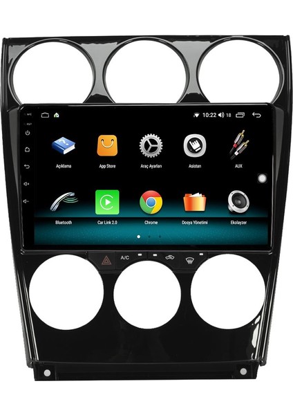 Mazda 6 Android 13 Multimedya Carplay 4gb RAM+64GB HDD 2004-2015 Navigasyon Ekran