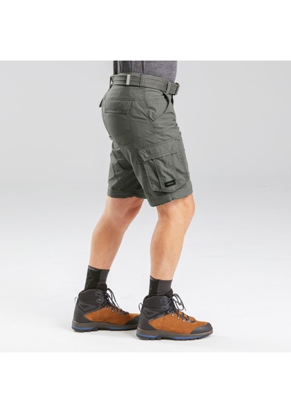 Forclaz Erkek Outdoor Trekking Modüler Kargo Pantolon - Haki - Travel 100 Modul