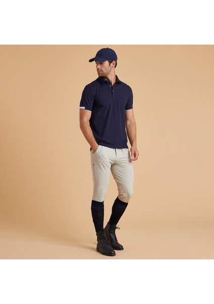 Fouganza Erkek Binicilik Polo Tişörtü - Mavi fırsatları