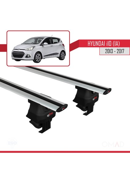Hyundai I10 (Ia) 2013-2017 Arası ile Uyumlu Ace-4 Ara Atkı Tavan Barı Gri modelleri