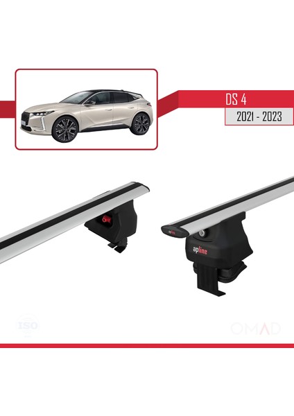 Ds 4 (Mk2) 2021 ve Sonrası ile Uyumlu Ace-4 Ara Atkı Tavan Barı Gri