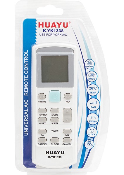 Kk K-YK1338 York Universal Akıllı Klima Kumandası