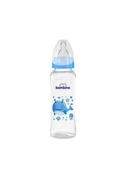 Oval Kavramalı Pp Biberon 250ML 0+ Ay- Mavi Balık