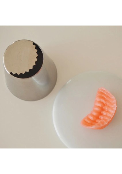 Rus Duyu Yarım Ay Krema Sıkma Torbası Ucu Pasta Krema Şekillendirici Krema Ucu