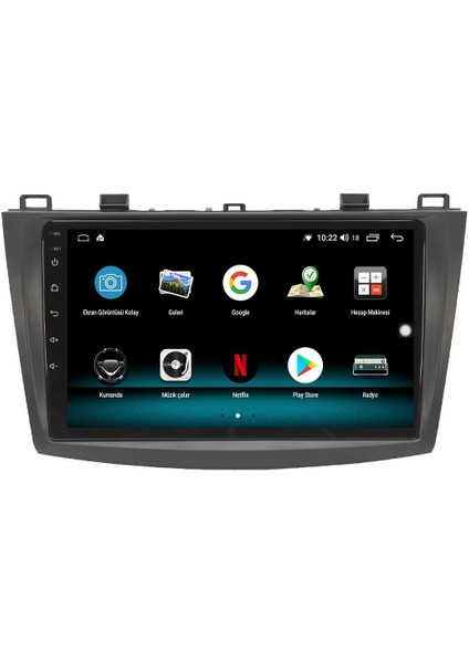 Mazda 3 Android 13 Multimedya Carplay 4gb RAM+64GB HDD 2010-2015 Navigasyon Ekran