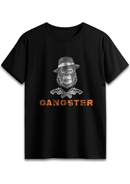 "gangster Gorılla" Short Sleeve T-Shirt