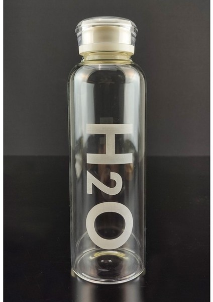 H2O 500 ml Borosilikat Cam Matara Beyaz - H2O81462