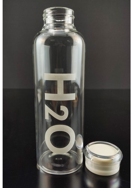 H2O 500 ml Borosilikat Cam Matara Beyaz - H2O81462