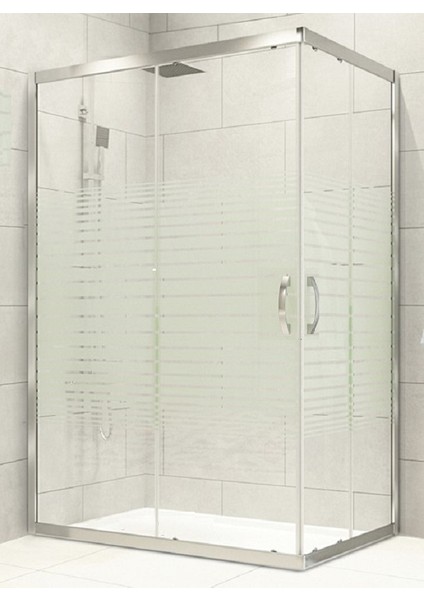 Duşakabin Kare 5mm Çizgili H:190 cm