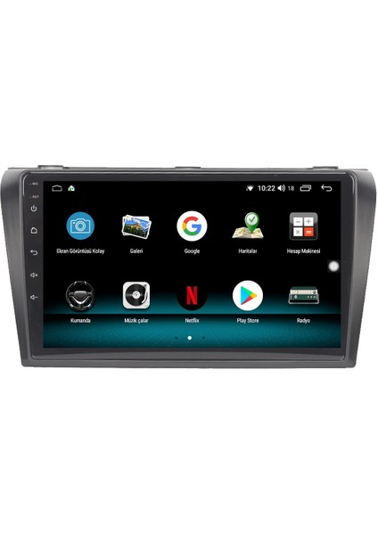 Mazda 3 Android 13 Multimedya Carplay 4gb RAM+64GB HDD 2004-2009 Navigasyon Ekran fırsatları