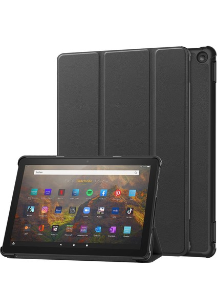 Shin-Wo Fire Hd 10 2023 Folio Kılıf Çok Açılı Standlı Ince Hafif Koruyucu Kapak (Yurt Dışından)