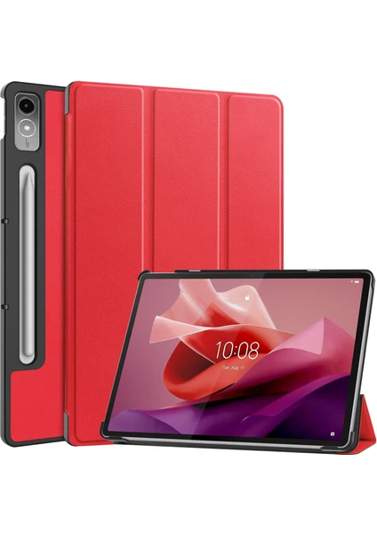 Shin-Wo Lenovo Tab P12 12.7'' Folio Kılıf Çok Açılı Standlı Ince Hafif Koruyucu Kapak (Yurt Dışından)