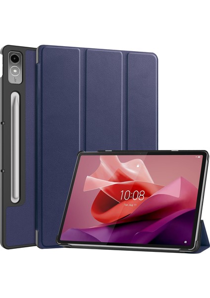 Shin-Wo Lenovo Tab P12 12.7'' Folio Kılıf Çok Açılı Standlı Ince Hafif Koruyucu Kapak (Yurt Dışından)