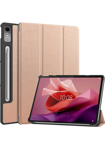 Shin-Wo Lenovo Tab P12 12.7'' Folio Kılıf Çok Açılı Standlı Ince Hafif Koruyucu Kapak (Yurt Dışından)