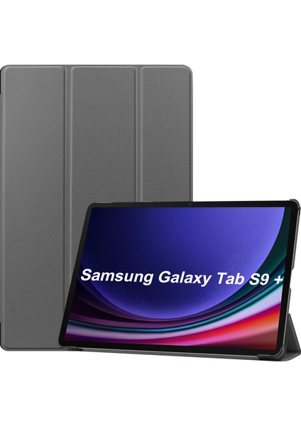 Samsung Galaxy Tab S9 Plus Folio Kılıf Çok Açılı Standlı Ince Hafif Koruyucu Kapak (Yurt Dışından)