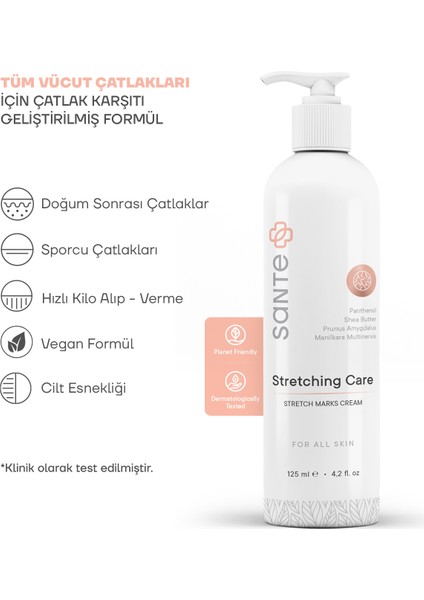 Sante Plus Vücut Çatlak Kremi 125 ml