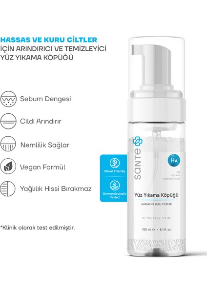 Sante Plus  Yüz Yıkama Köpüğü 150 ml