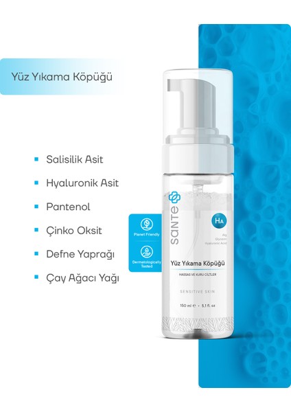 Sante Plus  Yüz Yıkama Köpüğü 150 ml