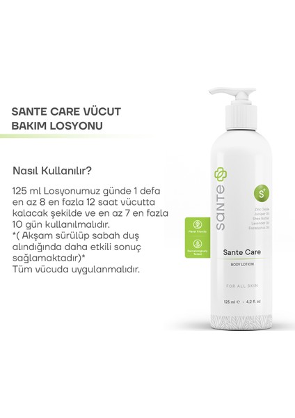 Sante Plus Sante Care Cilt Bakım Losyonu  125 ml