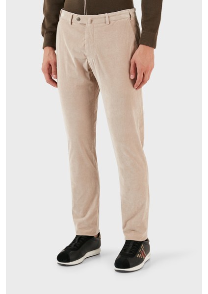Pamuk Karışımlı Ince Fitilli Normal Bel Regular Fit Erkek Pantolon H41P61 E1619 112 modelleri