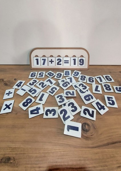 Novatoys Ahşap Eğlenceli Eğitici Matematik Öğreniyorum Seti