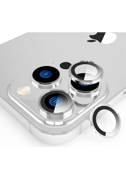 Apple iPhone 15 Pro Uyumlu Alüminyum Seri Kamera Cam Koruyucu