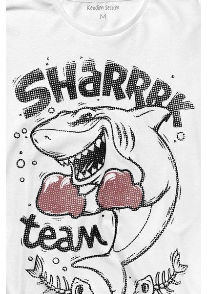 Shark Team Köpek Balığı Boks Fight Dövüşü Uzun Kollu Tişört