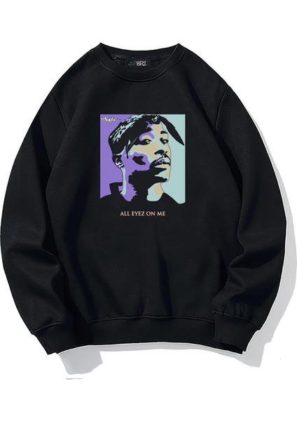 Unisex Oversize Tupac All Eyez On Me Sweatshirt