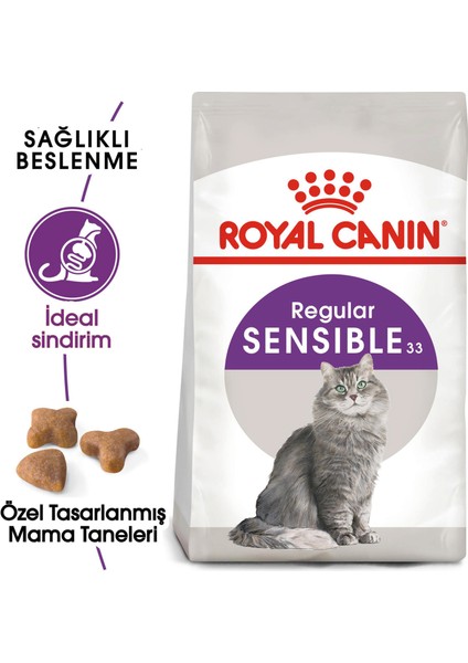 Sensible Yetişkin Kedi Maması - 2 kg modelleri