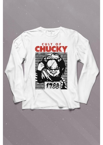Cult Of Chucky 1988 Korku Film Çaki Uzun Kollu Tişört