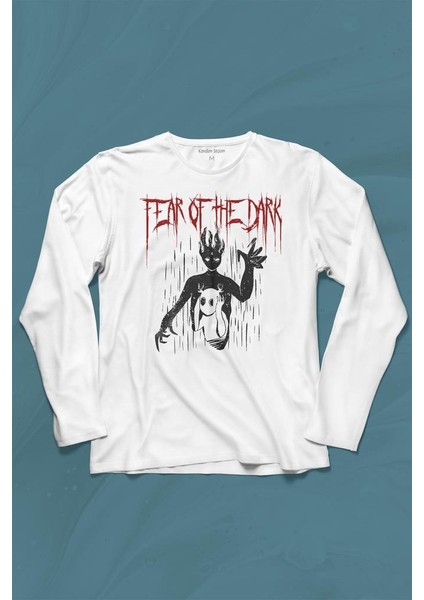 Fear Of The Dark Karanlık Dark Gothic Urban Street Wear Uzun Kollu Tişört