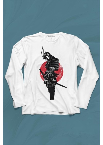 Helmet Kask Spartan Samuray Savaşçı Kılıç Uzun Kollu Tişört